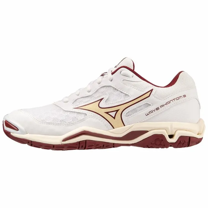 Mizuno WAVE PHANTOM 3 Whitecabernetmp Gold Women Handball