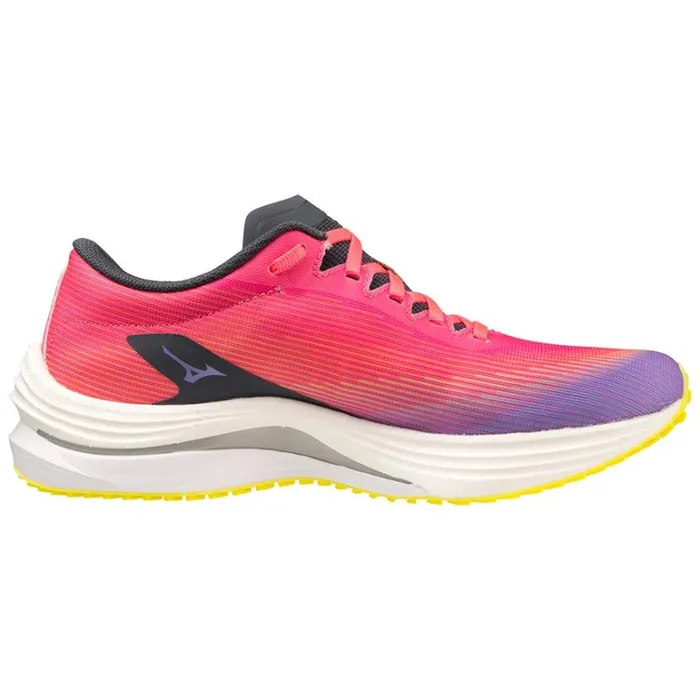 Mizuno WAVE REBELLION FLASH Hvpinkoblueppunch Women Running Mizuno WAVE REBELLION FLASH Hvpinkoblueppunch Women Running