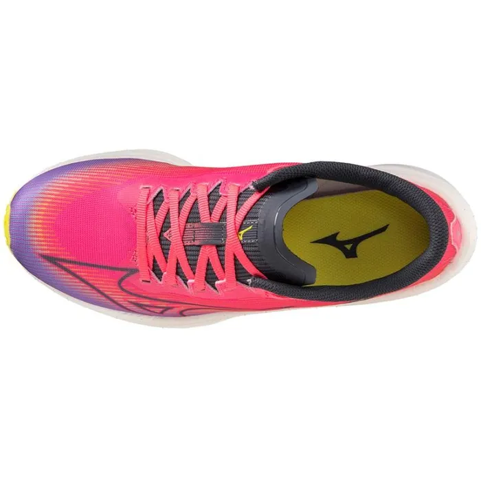 Mizuno WAVE REBELLION FLASH Hvpinkoblueppunch Women Running Mizuno WAVE REBELLION FLASH Hvpinkoblueppunch Women Running