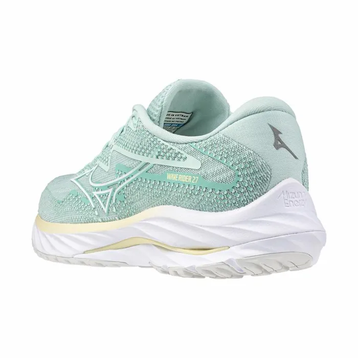 Mizuno WAVE RIDER 27 Eggshell Bluewhiteanise Flower Women Running Mizuno WAVE RIDER 27 Eggshell Bluewhiteanise Flower Women Running