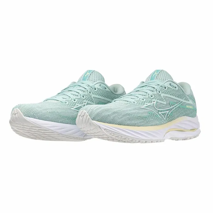 Mizuno WAVE RIDER 27 Eggshell Bluewhiteanise Flower Women Running Mizuno WAVE RIDER 27 Eggshell Bluewhiteanise Flower Women Running
