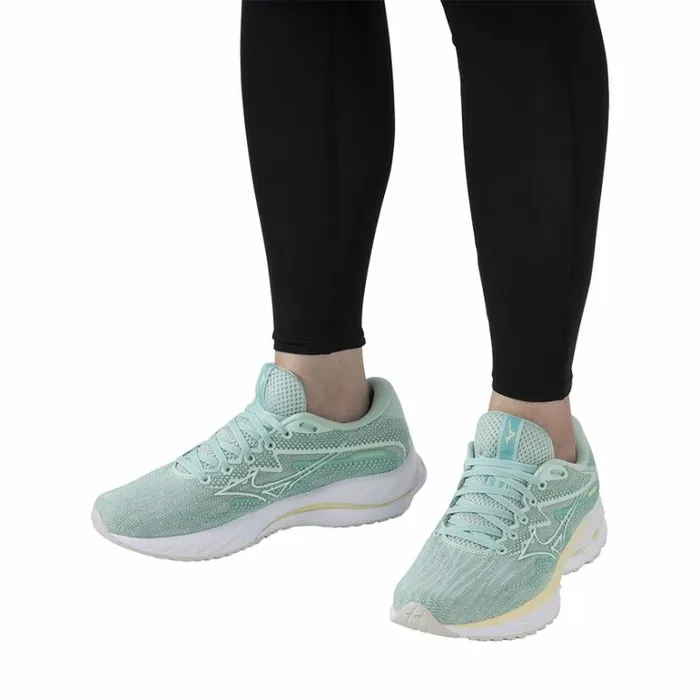 Mizuno WAVE RIDER 27 Eggshell Bluewhiteanise Flower Women Running Mizuno WAVE RIDER 27 Eggshell Bluewhiteanise Flower Women Running