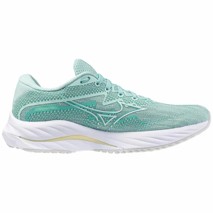 Mizuno WAVE RIDER 27 Eggshell Bluewhiteanise Flower Women Running Mizuno WAVE RIDER 27 Eggshell Bluewhiteanise Flower Women Running
