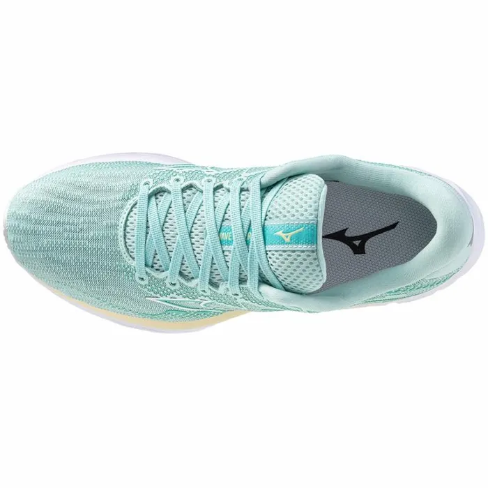 Mizuno WAVE RIDER 27 Eggshell Bluewhiteanise Flower Women Running Mizuno WAVE RIDER 27 Eggshell Bluewhiteanise Flower Women Running