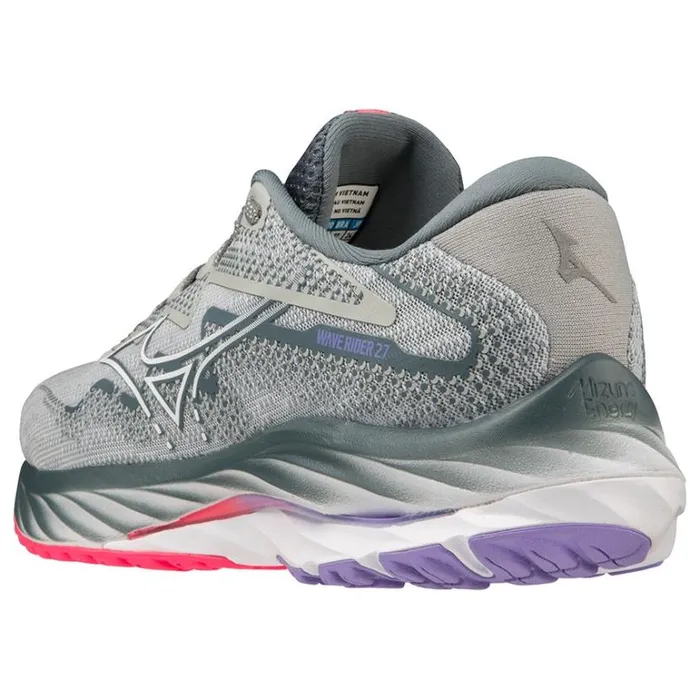 Mizuno WAVE RIDER 27 Pbluewhitehvpink Women Running Mizuno WAVE RIDER 27 Pbluewhitehvpink Women Running