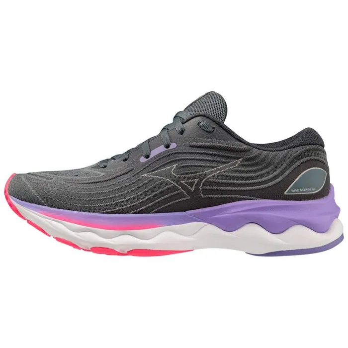 Mizuno WAVE SKYRISE 4 Sweatherpblueppunch Women Running