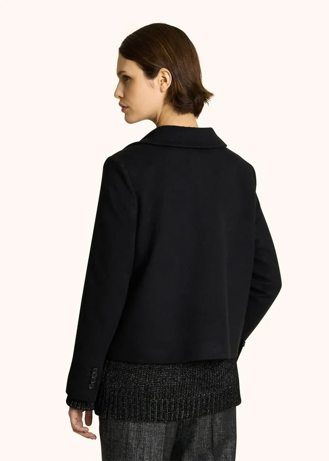 MONOCHROME CASHMERE PEA COAT Women Kiton Outerwear MONOCHROME CASHMERE PEA COAT Women Kiton Outerwear