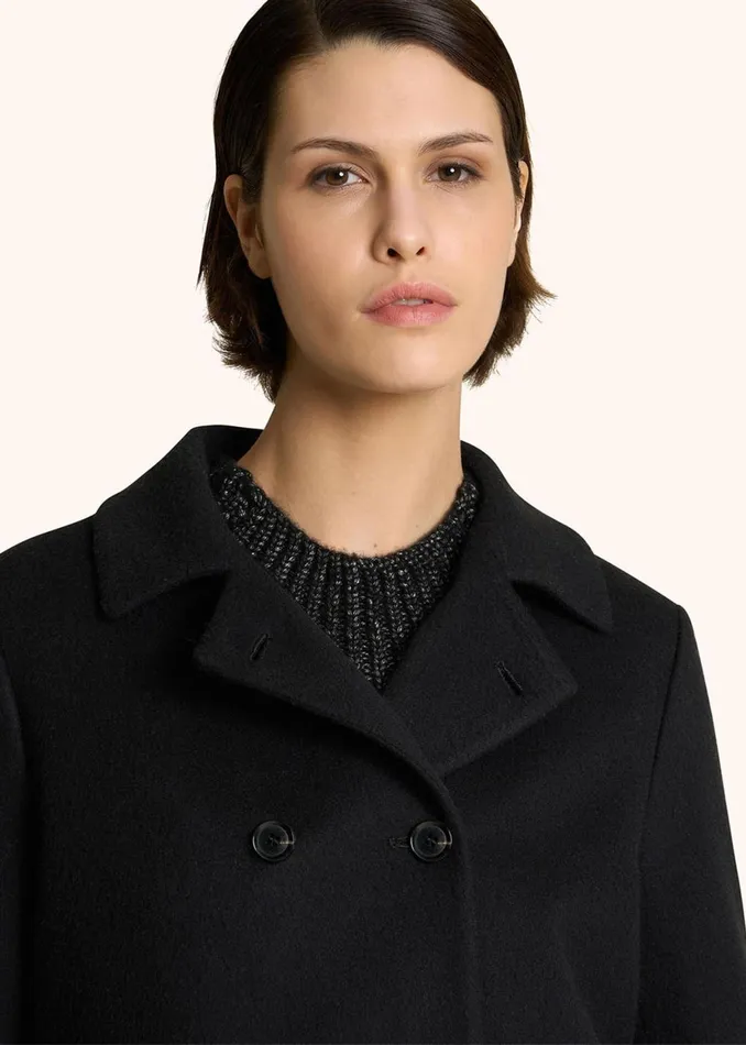 MONOCHROME CASHMERE PEA COAT Women Kiton Outerwear MONOCHROME CASHMERE PEA COAT Women Kiton Outerwear