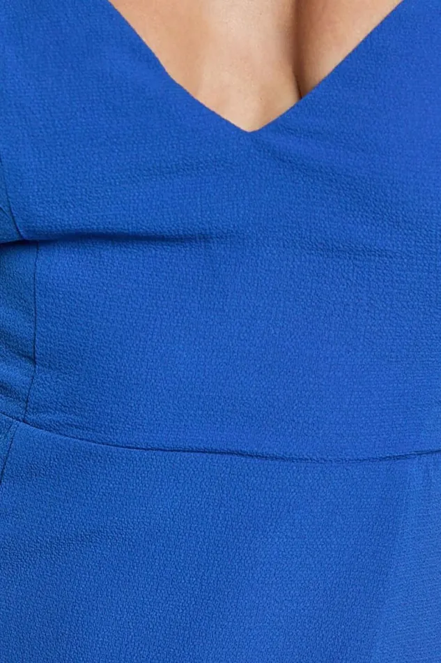 More Than This Midi Dress 8211 Ruffle Strap Thigh Split Dress In Cobalt Women Showpo Dresses