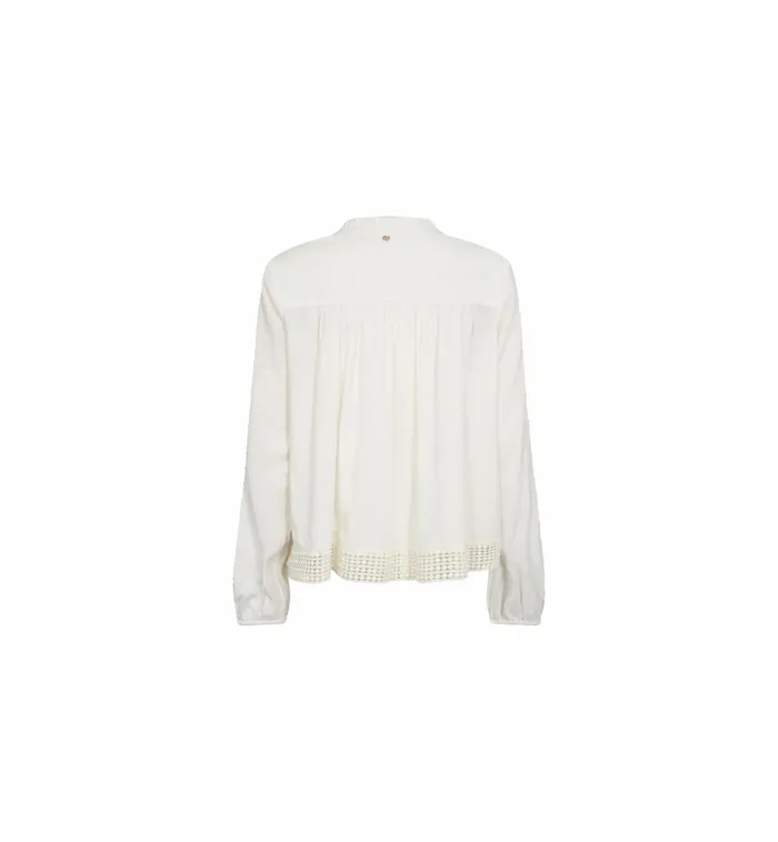 MOS MOSH Blouses and Tops Women MMMacha Lace Blouse Ecru MOS MOSH Blouses and Tops Women MMMacha Lace Blouse Ecru