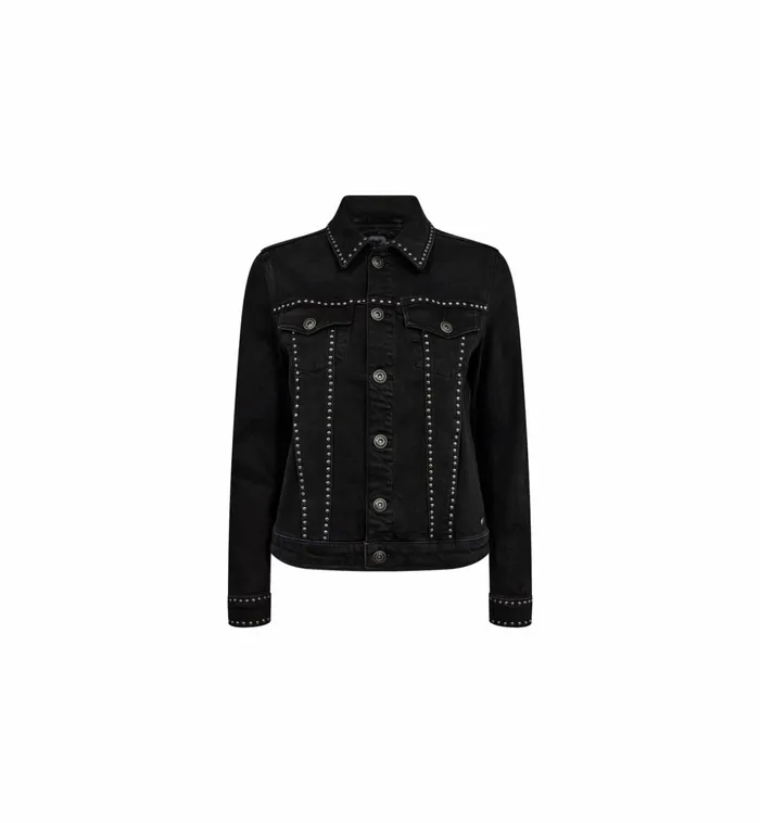 MOS MOSH Jackets and Coats Women MMMarly Denim Jacket Black MOS MOSH Jackets and Coats Women MMMarly Denim Jacket Black