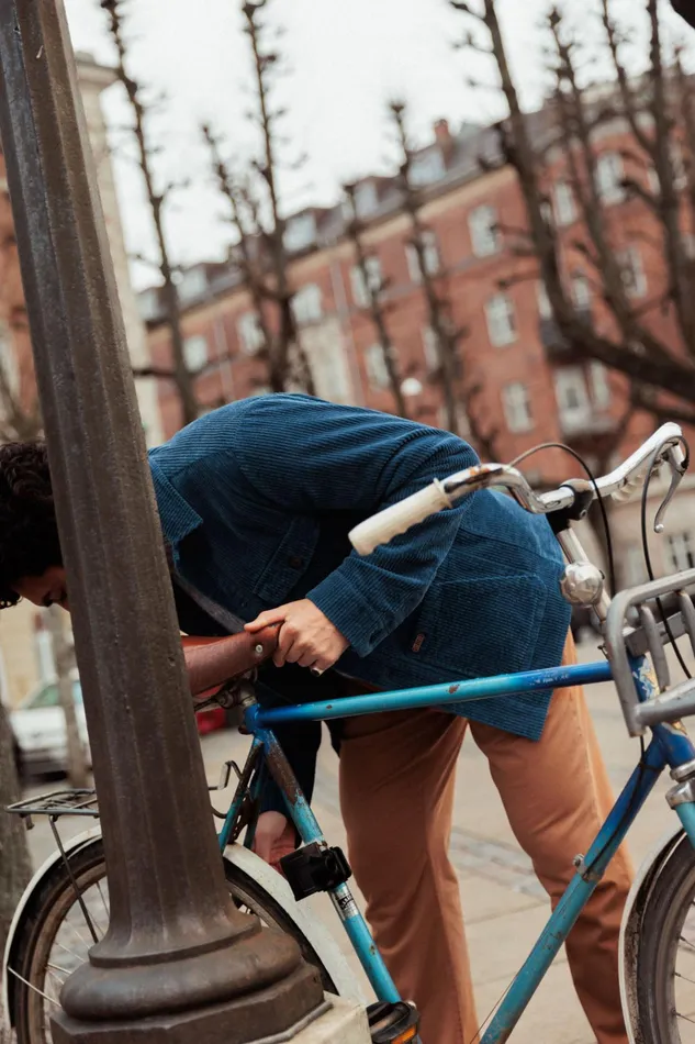 MOS MOSH Jackets Men MMGWinks Corduroy Jacket Indigo Blue MOS MOSH Jackets Men MMGWinks Corduroy Jacket Indigo Blue