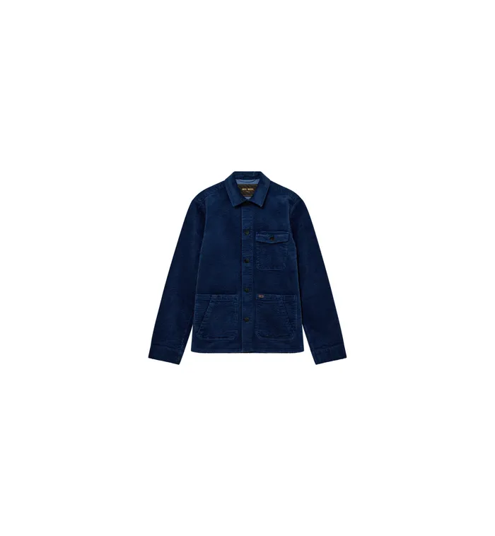 MOS MOSH Jackets Men MMGWinks Corduroy Jacket Indigo Blue MOS MOSH Jackets Men MMGWinks Corduroy Jacket Indigo Blue