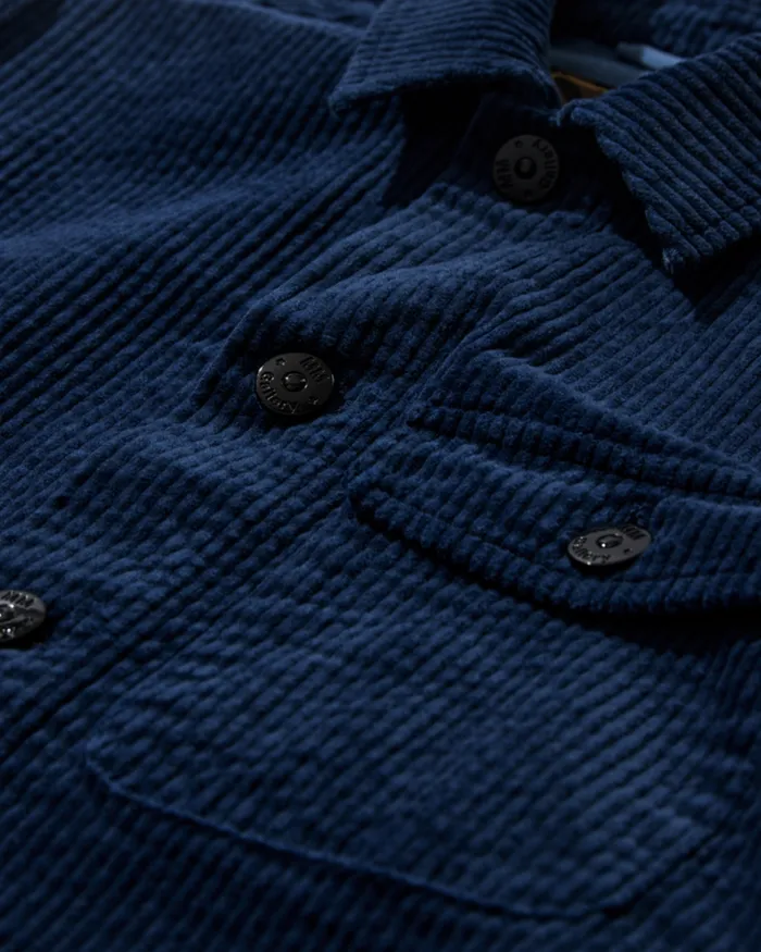 MOS MOSH Jackets Men MMGWinks Corduroy Jacket Indigo Blue MOS MOSH Jackets Men MMGWinks Corduroy Jacket Indigo Blue