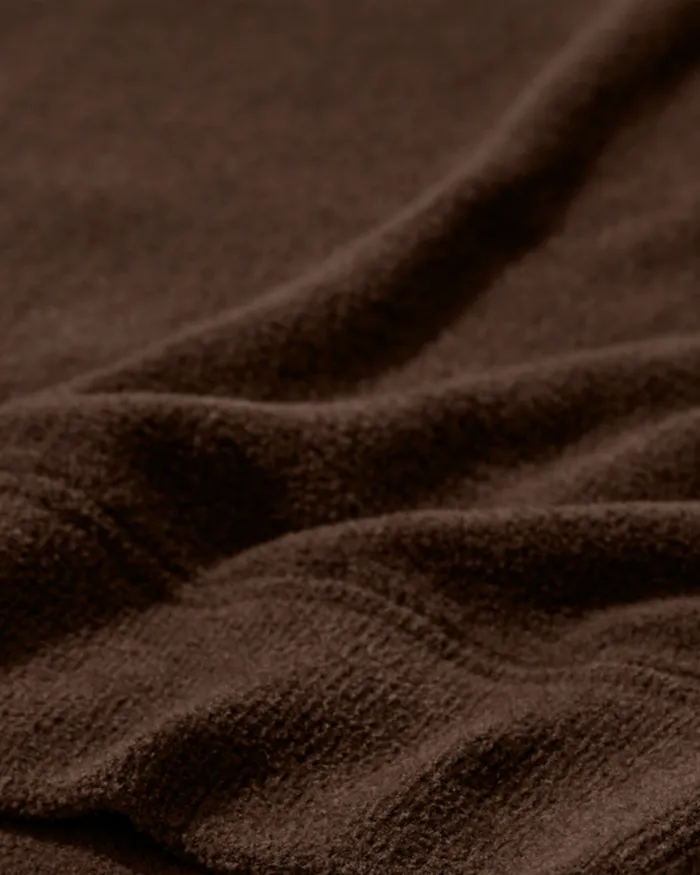 MOS MOSH Knits Men MMGPablo Wool Knit Brown Latte MOS MOSH Knits Men MMGPablo Wool Knit Brown Latte