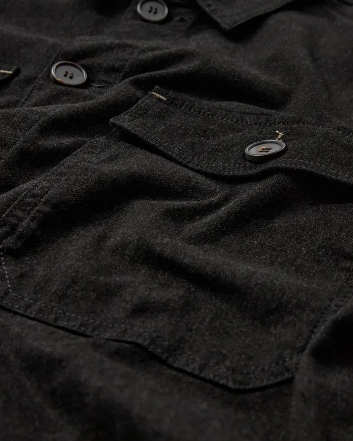 MOS MOSH Overshirts Men MMGMatteo Brush Overshirt Black MOS MOSH Overshirts Men MMGMatteo Brush Overshirt Black