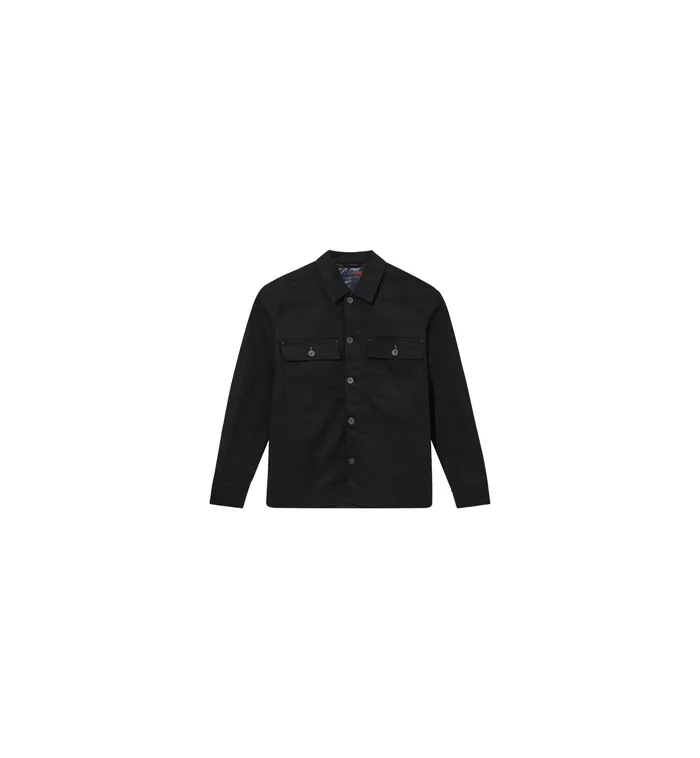 MOS MOSH Overshirts Men MMGMatteo Brush Overshirt Black MOS MOSH Overshirts Men MMGMatteo Brush Overshirt Black