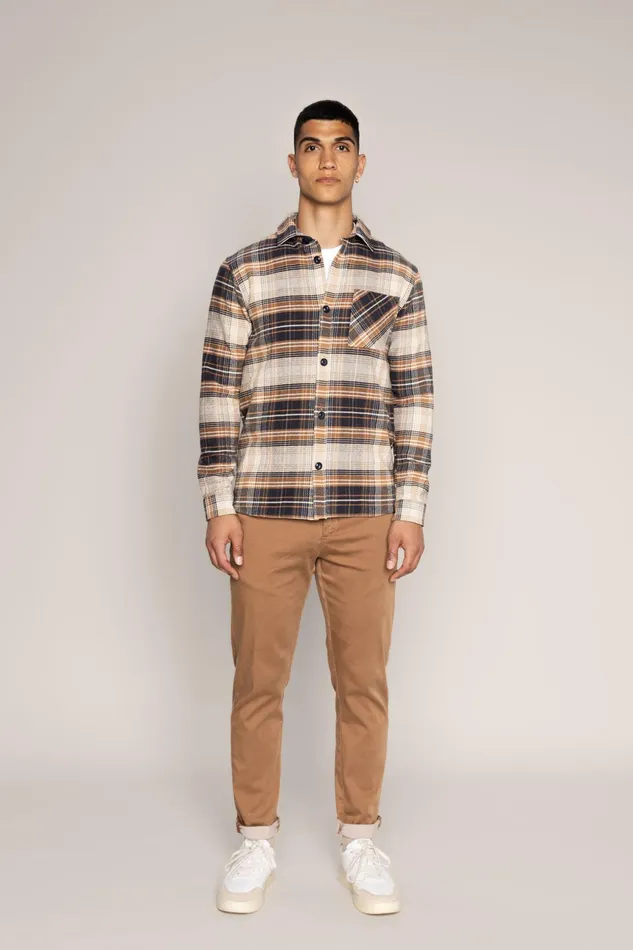 MOS MOSH Pants Men MMGHunt Soft String Chino Pant Brown Latte