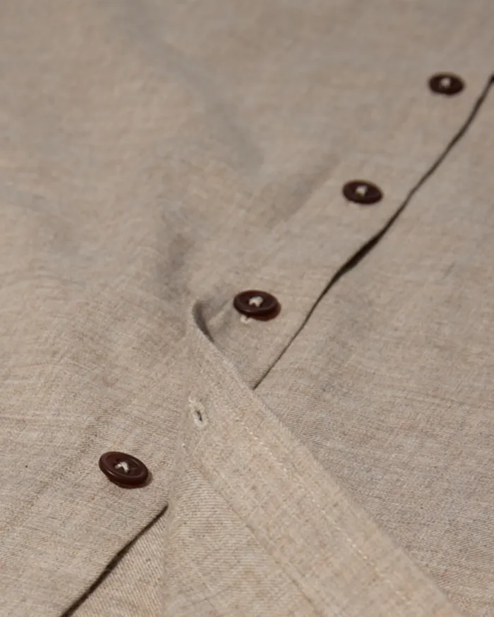 MOS MOSH Shirts Men MMGBarett Shirt Soft Kit Melange