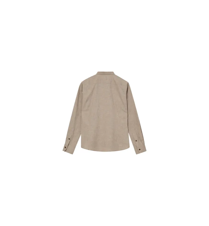 MOS MOSH Shirts Men MMGBarett Shirt Soft Kit Melange MOS MOSH Shirts Men MMGBarett Shirt Soft Kit Melange