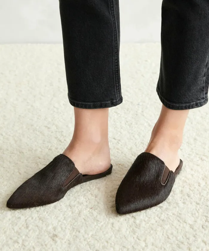 Mules Women Jenni Kayne Pony Hair Mule Chocolate