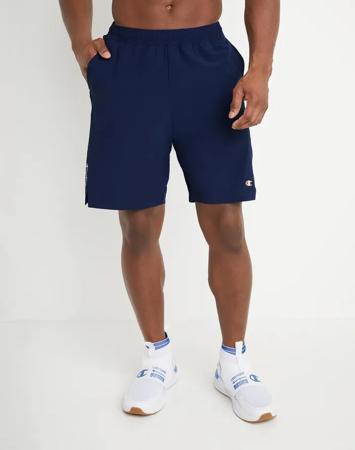 Mvp Shorts Moisture Wicking Script And C Logos 9034 Athletic Navy Men Champion Shorts