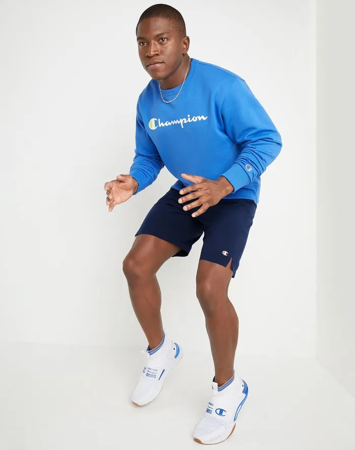 Mvp Shorts Moisture Wicking Script And C Logos 9034 Athletic Navy Men Champion Shorts