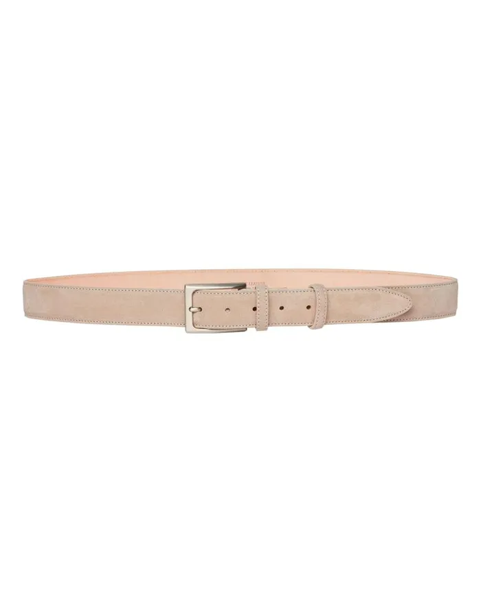 NPeal Belts Men Suede Belt Taupe Brown