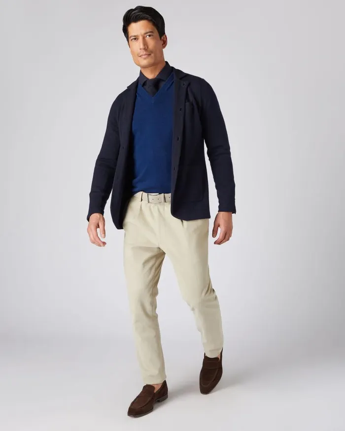 NPeal Belts Men Suede Belt Taupe Brown