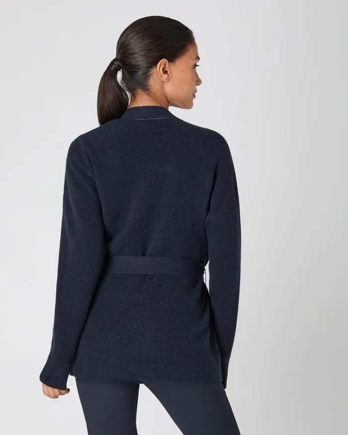 NPeal Cardigans Women Cardigan With Metal Trim Navy Blue