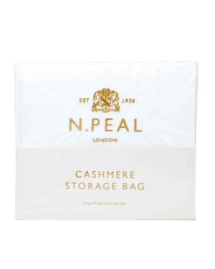 NPeal Cashmere Care WomenMen Large Storage Bag White