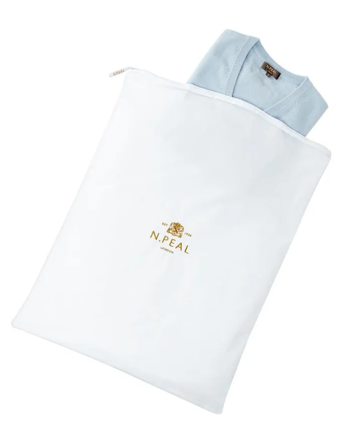 NPeal Cashmere Care WomenMen Large Storage Bag White
