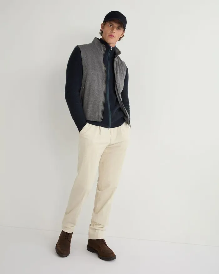 NPeal Gilets and Waistcoats Men Belgravia Cashmere Gilet Grey