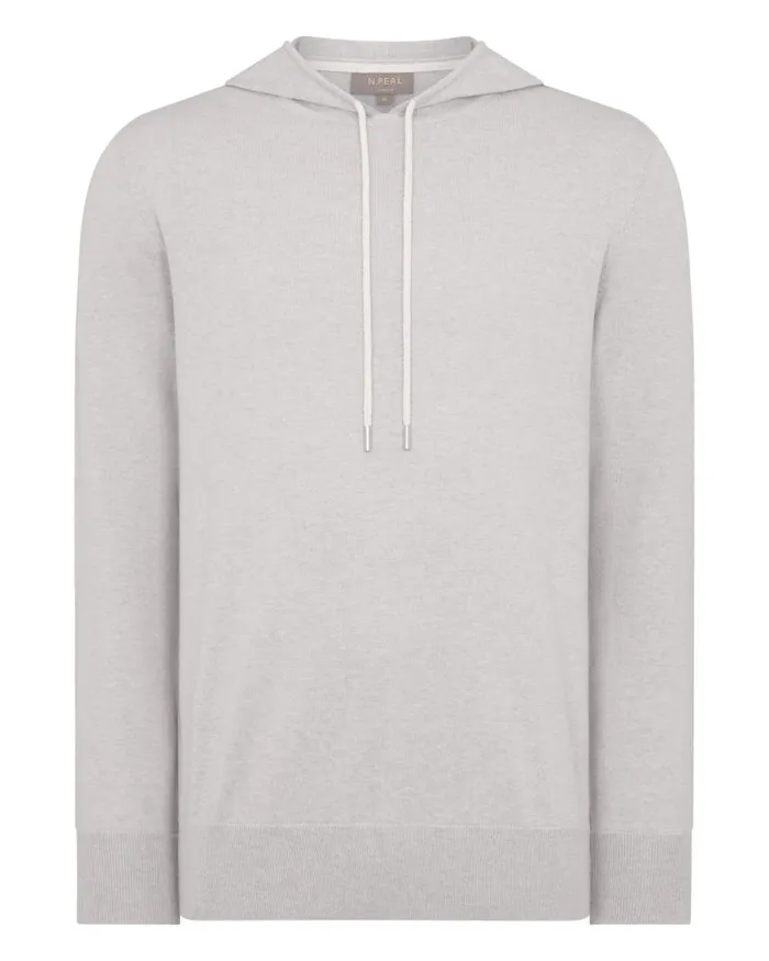 NPeal Hoodies Men Cotton Cashmere Silk Hoodie Fumo Grey