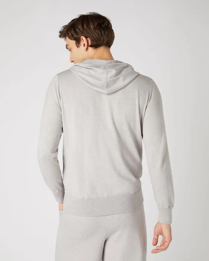 NPeal Hoodies Men Cotton Cashmere Silk Hoodie Fumo Grey