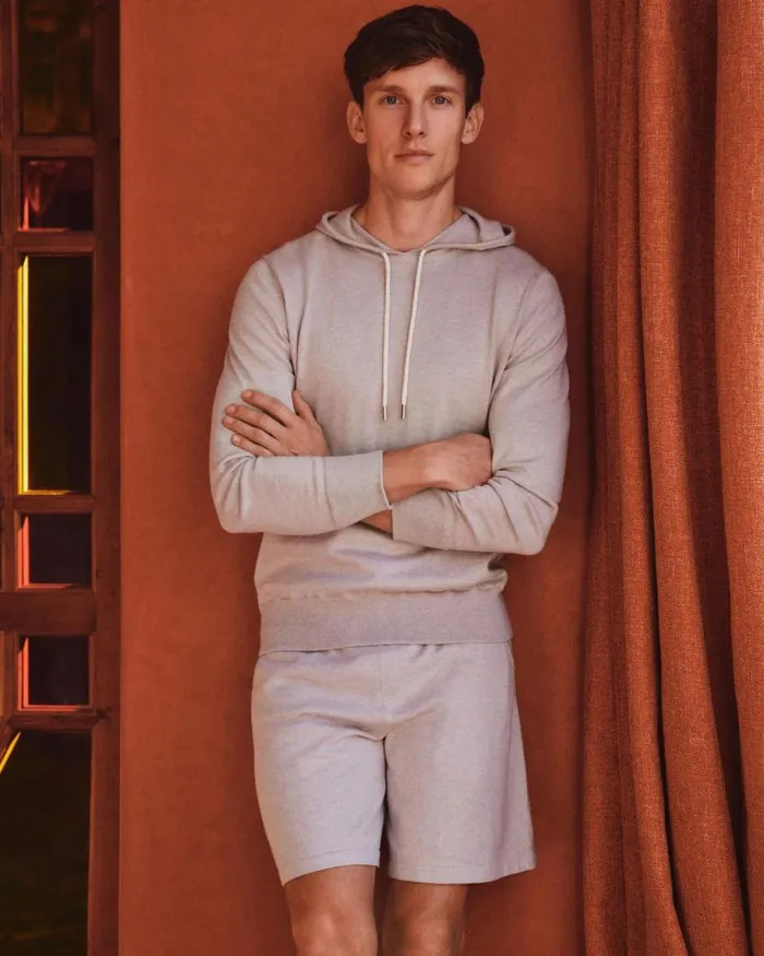 NPeal Hoodies Men Cotton Cashmere Silk Hoodie Fumo Grey