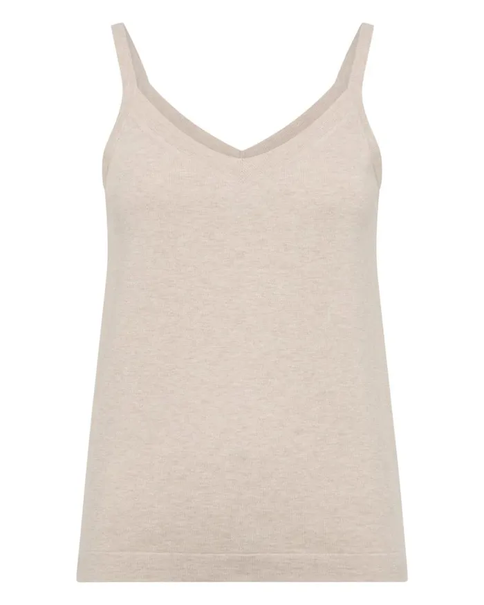 NPeal Tops and Tshirts Women Cotton Cashmere Camisole Sandstone Brown