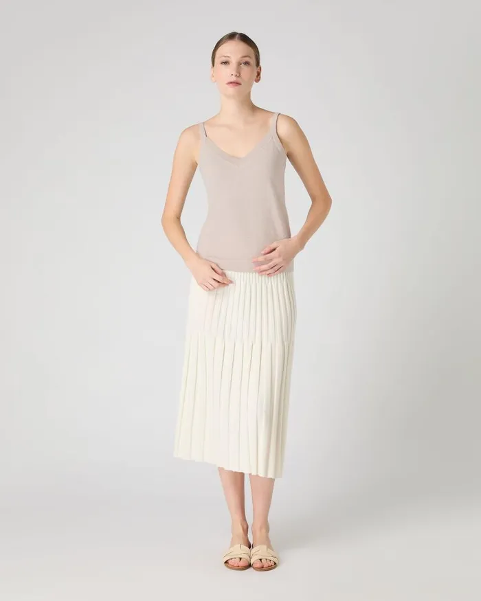 NPeal Tops and Tshirts Women Cotton Cashmere Camisole Sandstone Brown