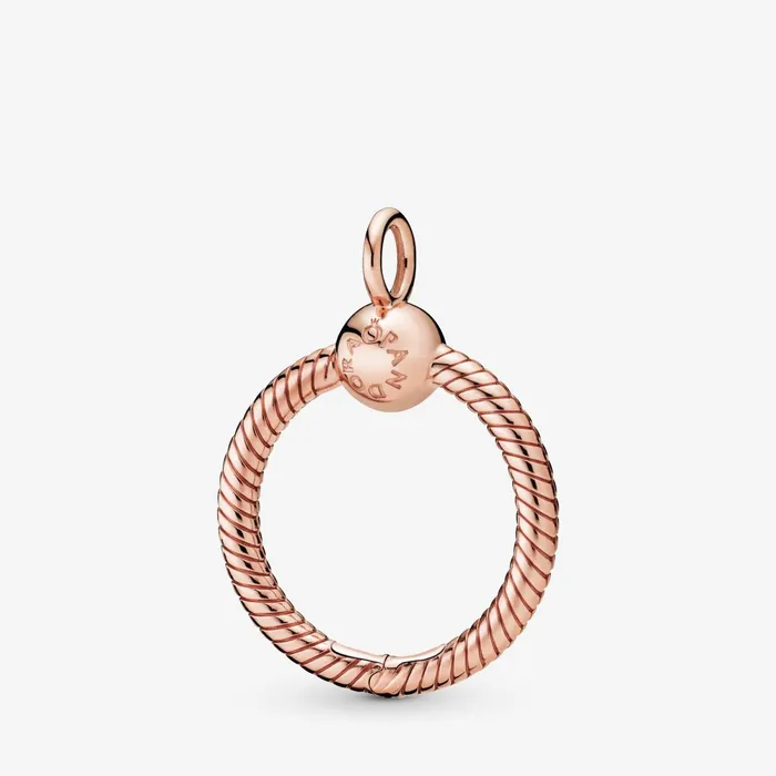 Necklace Pendants Women Pandora Online Moments Small O Pendant Rose Gold Plated