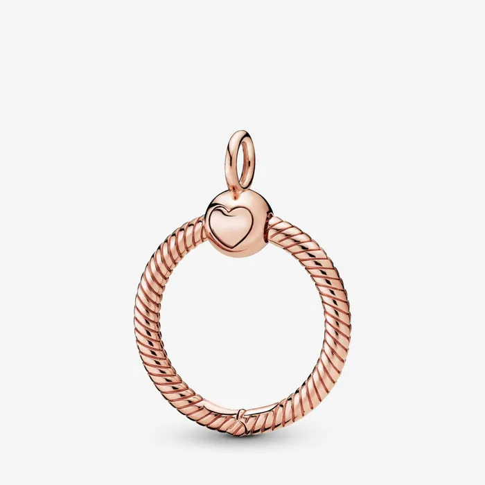 Necklace Pendants Women Pandora Online Moments Small O Pendant Rose Gold Plated