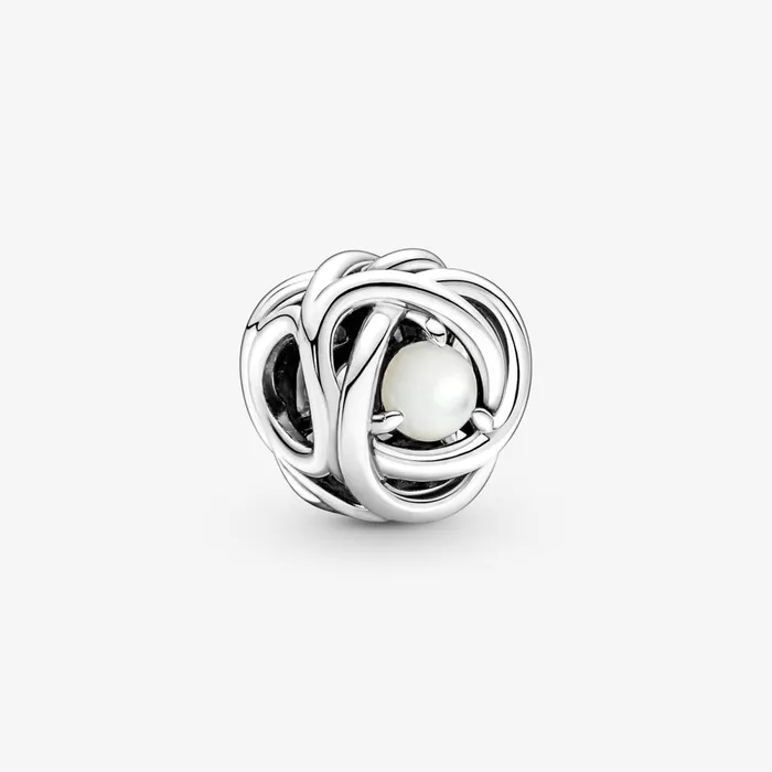 O Pendants Women Pandora June Birthstone Eternity Circle O Pendant And Earrings Set