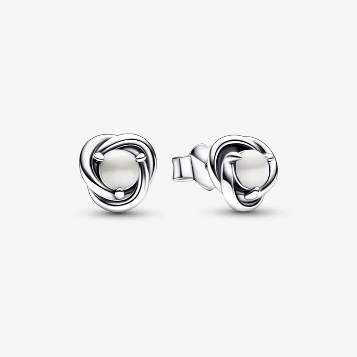 O Pendants Women Pandora June Birthstone Eternity Circle O Pendant And Earrings Set