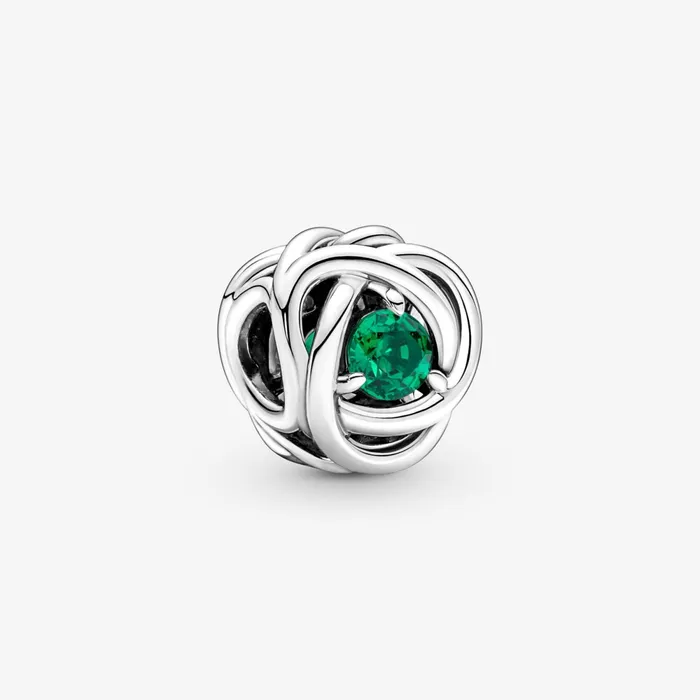 O Pendants Women Pandora May Birthstone Eternity Circle O Pendant And Earrings Set