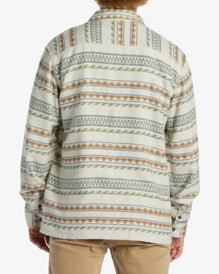 Offshore Jacquard Flannel Long Sleeve Shirt Chino Men Billabong Shirts
