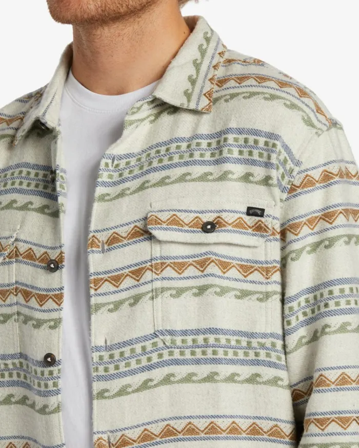 Offshore Jacquard Flannel Long Sleeve Shirt Chino Men Billabong Shirts