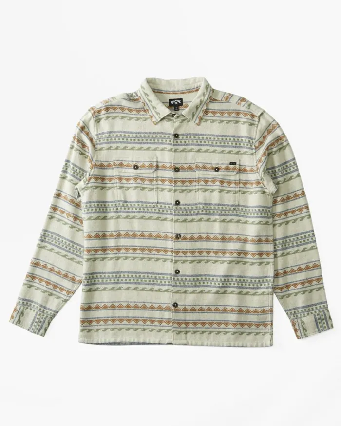 Offshore Jacquard Flannel Long Sleeve Shirt Chino Men Billabong Shirts