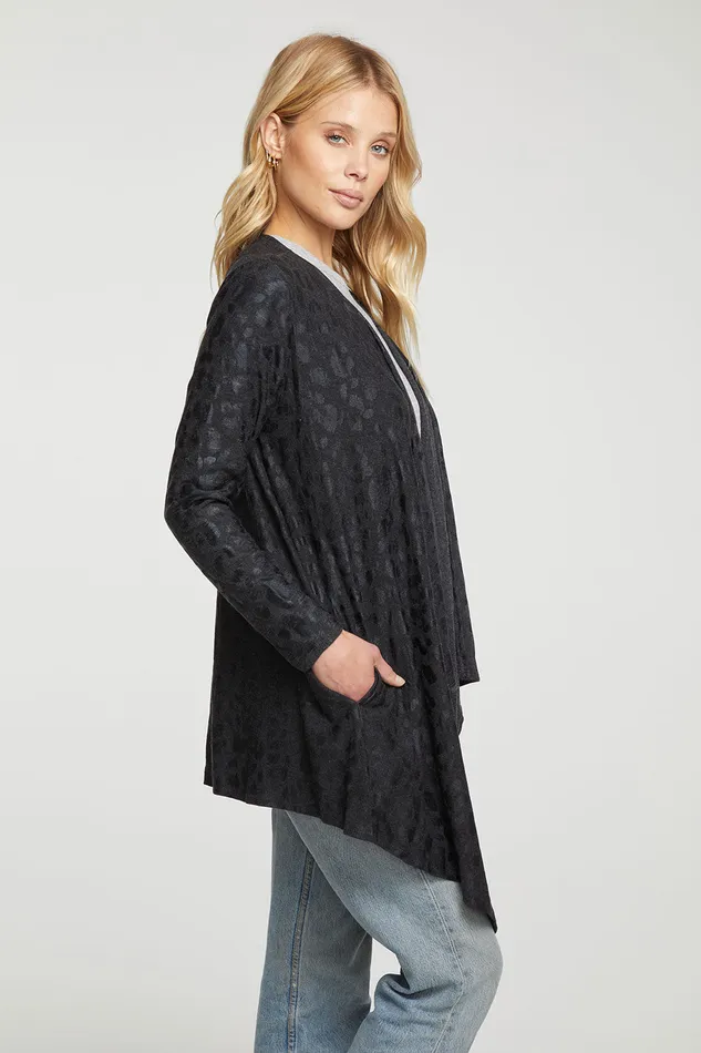 Outerwear Rpet Cozy Knit Drape Front Cardigan 8211 Chaser Brand Womens