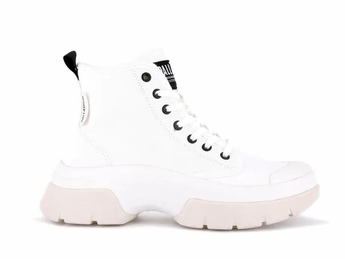Palladium Pallawave Star White Women Boots