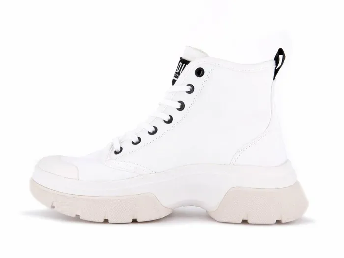Palladium Pallawave Star White Women Boots