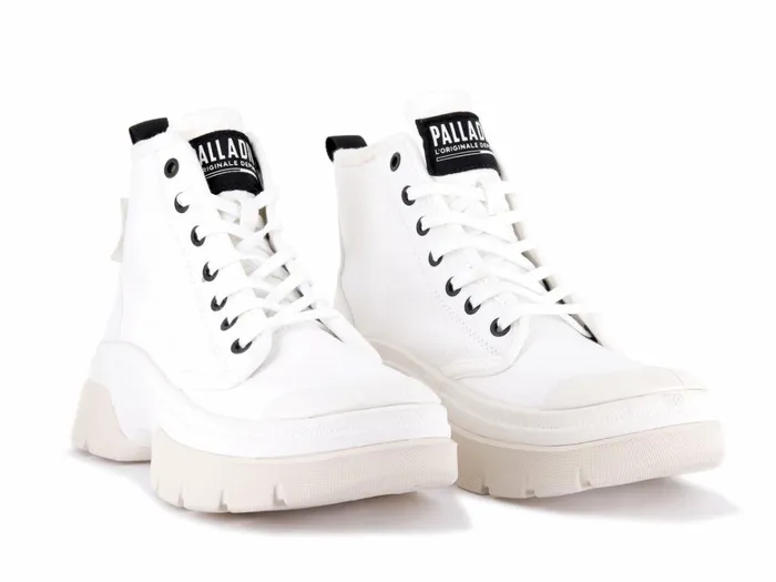 Palladium Pallawave Star White Women Boots